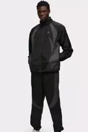$220 NIKE AIR JORDAN JUMPMAN SPORT JAM WARM-UP SUIT BLACK GRAY sz L
