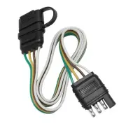 Trailer Light Wiring Harness Kit,4 Wires 4-Way Plug 4 pin Flat Wire Extension...