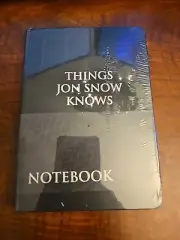 Culture Fly HBO Game of Thrones Things Jon Snow Knows Hard Cover Notebook