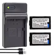 2x Battery+Charger For Panasonic CGR-D08 CGR-D08R CGR-D08S CGR-D120 E/1B DE-A88C