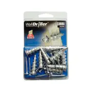 Cobra 4.0mm WallDriller Zinc Anchor Screws - 10 Pack