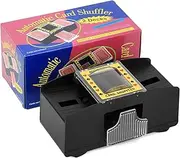 QWORK® Automatic Card Shuffler, 2 Decks, Card Shuffler, Battery Operated with Anti Cheating Function, Batteries Not Included
