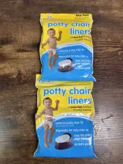 2 Pks TidyTots Disposable Potty Chair Liners Value Universal Potty Chair Fit 64