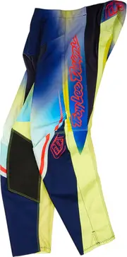 Troy Lee Designs GP Pro Drip Youth Motocross Pants, blue-yellow, Size 24 for Men Blue Yellow