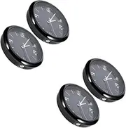 JECOMPRIS 2sets Car Clock Kit Clocks Clock Mechanism Flip Clock Car Watch LED Clock Large Wall Clock Outdoor Wall Clock Seconds Travel Clock Battery Clock Mini Digital Clock Black 2pcs*2