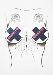 [Pastease] Spank Me Cross Pasties