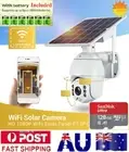Wireless Solar Powered WIFI Security Camera SpotLight Colour PTZ Battery 128GB