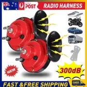 2x Universal 300DB Super Train Horn Speaker For Truck Boat SUV Motorcycle Auto (for: Daihatsu)