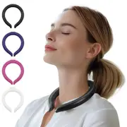 Reusable Neck Ring Coolers Ice Pack - Wearable Cooling Neck Wrap - Black