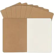 8 Pack A5 Kraft Notebooks Bulk, 8.15x5.5 Inches Blank Journaling Notebooks, N...