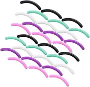 HONMEET 30pcs Eyelash Curler Refill Eyelash Curler Refills Eyelash Curler Inserts Eyelash Curler Rubbers Colorful