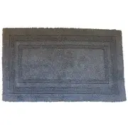 Threshold Performance Chunky Texture Plush Cotton Dark Gray Bath Rug, 20"x34"