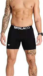 [WOLACO] North Moore 6" Compression Shorts Underwear with Phone Pocket
