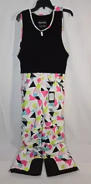 Sz 14-16 Pursky Women's Ski Snowboard Jumpsuit New. Black Sleeveless Fleece Vest