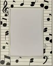 MUSIC Die-Cut “Frame Ups” FRAME(5-1/4”x 7”)My Minds Eye•Notes•Choir•Bass•Tempo