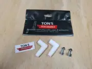 Pair Spark Plug Boots Terminals 7-8mm wire White silicone 90 degree Right angle