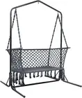Hammock, 2 Seaters Chair Portable Camping Swing Hanging Chairs Hammocks Patio Ba