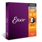 Elixir 80 20 Bronze Acoustic Guitar Strings 12 String Light NANOWEB Coated