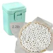 2.2Lb Ceramic Pie Weights Baking Beans Pie Crust Reusable 10mm Weights Natura...
