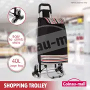 Shopping Cart Trolley Large Grocery Storage Shop Bag Foldable Luggage Basket