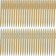 50 Pcs Gold Metal Pens Retractable Ballpoint Pen Bulk Slim Ballpoint Pens 1mm Medium Point Pens with Black Ink for Wedding School Business Office Supplies (Modern, 50)
