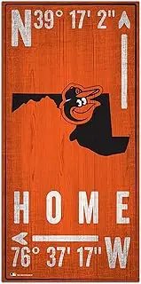 MLB Baltimore Orioles Unisex Baltimore Orioles Coordinate Sign, Team Color, 6 x 12