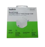 Belkin BoostCharge Compact Wall Charger 30W, USB-C Power Delivery Fast Charging