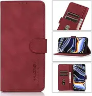 [YBROY] Case for Motorola Edge 30 Ultra, Magnetic Flip Leather Premium Wallet Phone Case, with Card Slot and Folding Stand, Case Cover for Motorola Edge 30 Ultra.(Red)