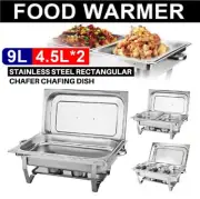 Insulated 304 Stainless Steel Food Warmer Bow Buffet Bain Marie Chafing Dish Set