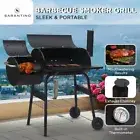 Wallaroo 2-in-1 Portable Barbecue Grill & Offset Smoker with Thermometer