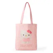 Sanrio Nuitori Plush Pitatto Friends Hello Kitty Tote Bag Japan NEW