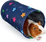 Guinea Pig Tunnel Canvas Rabbit Tube and Tunnels Washable Rat Hides Portable Hamster Hideout Soft Ferret Hideaway for Playing Resting Guinea Pig Accessories for Bunny Hedgehogs