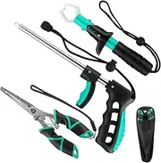 Fishing Tool Kit: Pliers, Lip Gripper, Digital Scale, Hook Remover, Ice Fly Fish Pliers, Accessories - Fishermen Gift