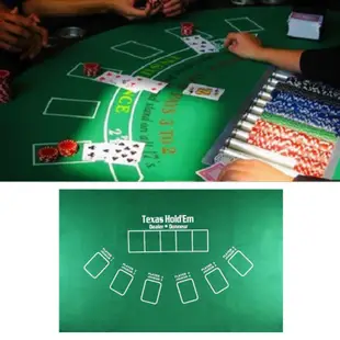 Zong Tx Hold'Em 桌布 21 點骰子桌墊賭場家庭聚會撲克遊戲