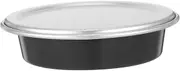 Luxshiny Pizza Pan: Aluminum Alloy Pie Pan Tray Platter with Lid Round Pizza Dish Plate Oven Baking Tray for Home Kitchen Restaurant Cooking 6 Inch