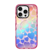 iPhone 16 Pro Impact Case MagSafe Compatible Heartfelt Rainbow