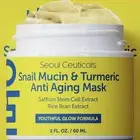 SeoulCeuticals Korean Face Mask Skin Care - Snail Mucin Turmeric for...