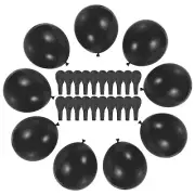 Party Balloons, 100 Pack Black Latex Balloons Round Balloons Bulk