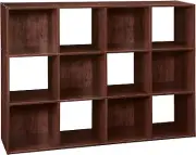 ClosetMaid Cubeicals 12 Cube Storage Shelf Organizer 12-Cube, Dark Cherry