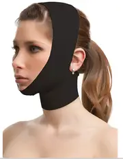 Isavela Unisex Chin Strap w/Full Neck Support - Black