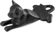 Iron Door Stopper, Decorative Vintage Anti-Rust Door Cat Stop Wedge for Bedroom,