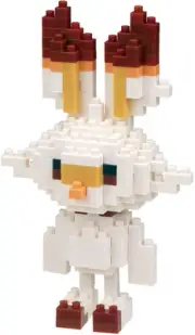 Kawada Nanoblock Pokemon Series Scorbunny Micro-Sized Building Set USA Seller