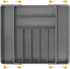 Simplehouseware Expandable Cutlery Drawer Organiser and Flatware Utensil Tray fo