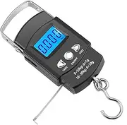 [Generic] Daseeme Portable Pocket Scale with Backlit LCD, Built-in Tape Measure & Ruler, Precision Digital Weighing for Fishing, Kitchen, Postal, Luggage, Mini Electronic Balance