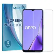 [3 Pack] OPPO A5 2020 Ultra Clear Screen Protector Film by MEZON – Case Friendly, Shock Absorption (A5 2020, Clear) – FREE EXPRESS