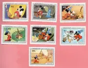 Mongolia 1983 Walt Disney Topolino Zio Paperone Pippo Minnie Fantasia MNH**OG