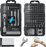 FANACAN 160in1 Precision Screwdriver Set, Magnetic Small Screwdriver Set, Electronic Repair Tool Kit, Compatible with iPhone, MacBook, Laptop, PC, Tablet, Phone, Computer, PS4, PS5, Switch (Grey)