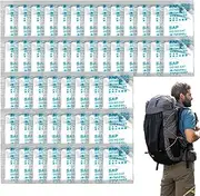 Portable Toilet Powder Coagulant, 50 Pieces Gel Absorbent Travel Urine Wee Bag, Urine Absorbent Powder Camping, for Urinal Bottles, Bedpans, Commode Buckets and Vomit Bowls & Spill Clean Up