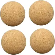 HAWILLOSCH 4Pcs Wooden Foot Table Soccer Balls Interactive Desktop Game Accessories for Fun Tabletop Activity for School