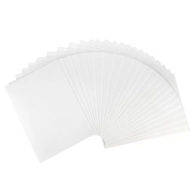 24 Pack 10.83 x 8.46" 2mm Thickness EVA Foam Sheets for Arts White Glitter